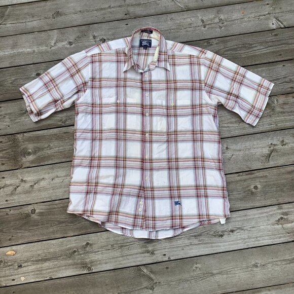 Vintage Burberrys Prorsum Striped Button Up Shirt Large - Picture 4 of 6